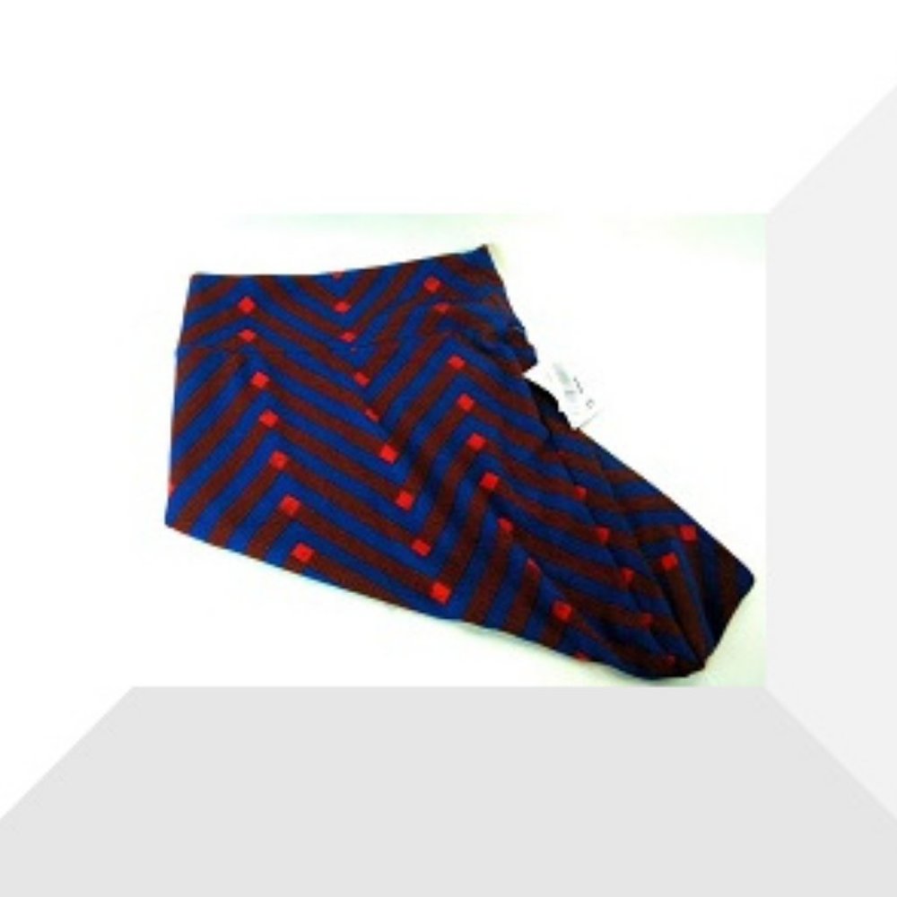 Lularoe Cassie XS Blue/Red Stripe Skirt (B33)